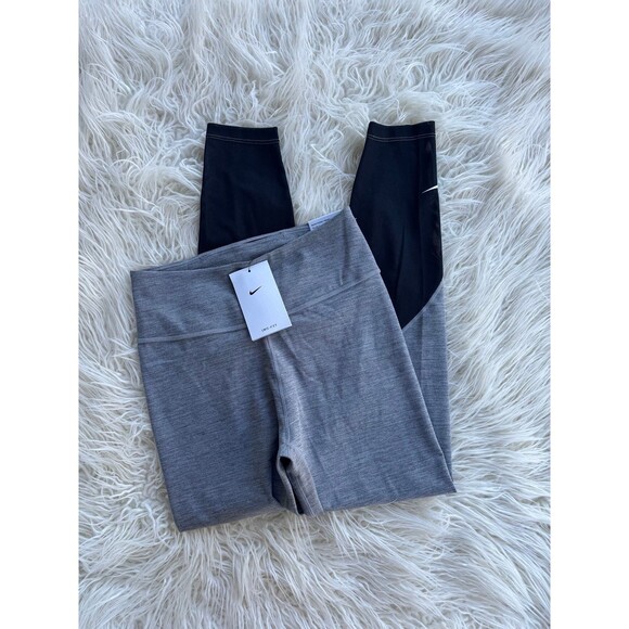 Nike One Dri-Fit Leggings Gray Size Small - Picture 3 of 11